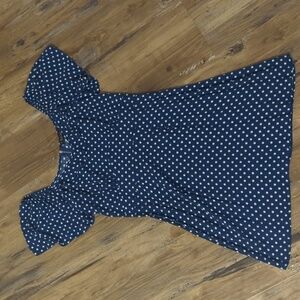 Trixxi Blue Polka Dot Dress S. XL